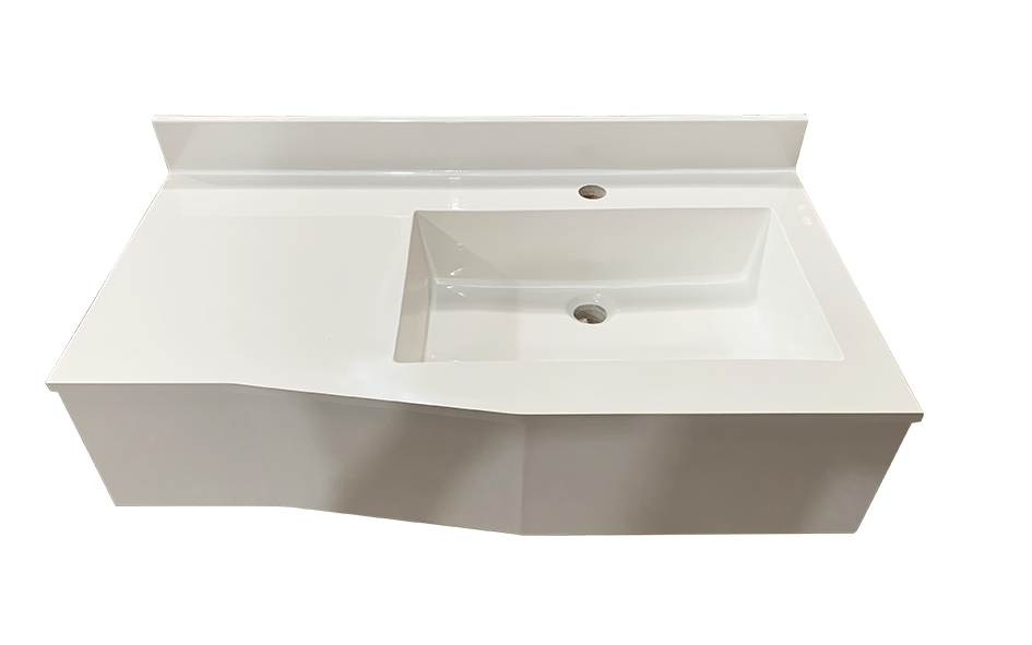 Lavabo TIPO PALETA Ovalin Venecia y faldón de  20 CMS.